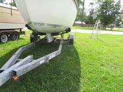 GLOUCESTER  22 foot SAILBOAT, Very good condition, Hull ID  GY100887ML485, with LONG Galvanized self adjusting trailer