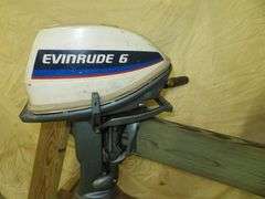 Early Vintage EVINRUDE  6 hp  Outboard Motor, Very Good external condition - LOOK AT ALL PHOTOS - Located at 1235 Belangia Road, Havelock, NC