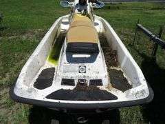BOMBARDIER  SEADOO Jetski with LONG Galvanizrd Trailer, operational condition unknown, needs battery