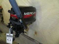 MERCURY 5 hp, 2 stroke Outboard Motor, Very Good external condition - LOOK AT ALL PHOTOS - Located at 1235 Belangia Road, Havelock, NC