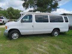 1998 FORD  PASSENGER VAN, TRITON V-10 engine, runs and drives as should, mileage showing 195,546, VIN 1FBSS31S5WHB39382