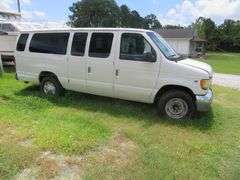 1998 FORD  PASSENGER VAN, TRITON V-10 engine, runs and drives as should, mileage showing 195,546, VIN 1FBSS31S5WHB39382
