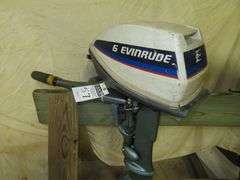 Early Vintage EVINRUDE  6 hp  Outboard Motor, Very Good external condition - LOOK AT ALL PHOTOS - Located at 1235 Belangia Road, Havelock, NC