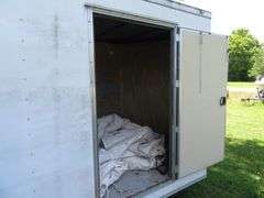 2019 ROCK SOLID CARGO ENCLOSED TRAILER, 7 ft. wide x 16 ft. long, approx. 6 ft tall inside, no leaks, excellent condition, VIN  7H2BE1625KD008183