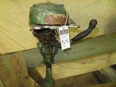 Early Vintage JOHNSON 4 or 5 hp, very old, rare Outboard Motor, Very Good external condition - LOOK AT ALL PHOTOS - Located at 1235 Belangia Road, Havelock, NC