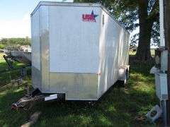 2019 ROCK SOLID CARGO ENCLOSED TRAILER, 7 ft. wide x 16 ft. long, approx. 6 ft tall inside, no leaks, excellent condition, VIN  7H2BE1625KD008183