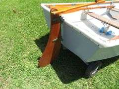 8 foot SAILING DINGY with OARS