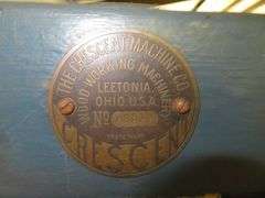 THE CRESCENT MACHINE CO. - Disassembled Ban Saw, solid machine, made in the USA