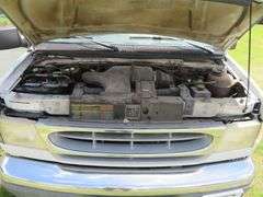 1998 FORD  PASSENGER VAN, TRITON V-10 engine, runs and drives as should, mileage showing 195,546, VIN 1FBSS31S5WHB39382