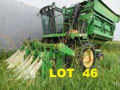 JOHN DEERE 9965 4 Row Cotton Picker, will run, needs repair, good parts machine
