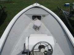 ATLANTIC 18 foot Center Console Fiberglass Boat with motor well, 70 hp EVINRUDE OUTBOARD Motor & LONG galvanized boat trailer, Boat Hull ID ATNOO868G585