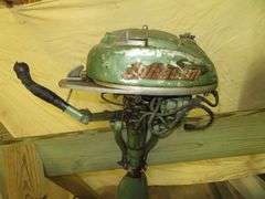 Early Vintage JOHNSON 4 or 5 hp, very old, rare Outboard Motor, Very Good external condition - LOOK AT ALL PHOTOS - Located at 1235 Belangia Road, Havelock, NC