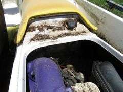 BOMBARDIER  SEADOO Jetski with LONG Galvanizrd Trailer, operational condition unknown, needs battery