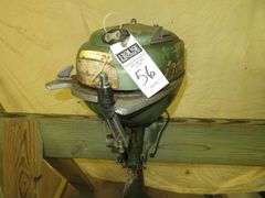 Early Vintage JOHNSON 5 hp, very old, rare Outboard Motor, Very Good external condition - LOOK AT ALL PHOTOS - Located at 1235 Belangia Road, Havelock, NC