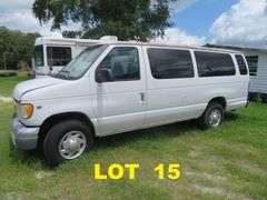 1998 FORD  PASSENGER VAN, TRITON V-10 engine, runs and drives as should, mileage showing 195,546, VIN 1FBSS31S5WHB39382