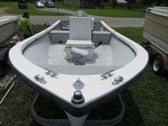 ATLANTIC 18 foot Center Console Fiberglass Boat with motor well, 70 hp EVINRUDE OUTBOARD Motor & LONG galvanized boat trailer, Boat Hull ID ATNOO868G585