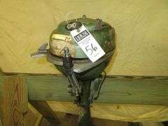 Early Vintage JOHNSON 5 hp, very old, rare Outboard Motor, Very Good external condition - LOOK AT ALL PHOTOS - Located at 1235 Belangia Road, Havelock, NC