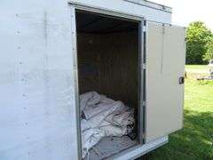 2019 ROCK SOLID CARGO ENCLOSED TRAILER, 7 ft. wide x 16 ft. long, approx. 6 ft tall inside, no leaks, excellent condition, VIN  7H2BE1625KD008183