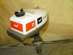 Vintage JOHNSON  2 HP, 2 Stroke               Outboard Motor, Very Good external condition - LOOK AT ALL PHOTOS - Located at 1235 Belangia Road, Havelock, NC