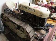 OLIVER  HG CRAWLER Tractor with Blade, likely needs woork to make operational
