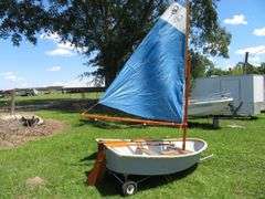 8 foot SAILING DINGY with OARS
