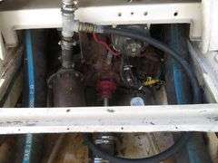 1990  SHAMROCK  PILOT HOUSE, Inboard gasoline engine, boat in very good condition, look at all photos, Hull ID - SHA02775J990, with galvanized boat trailer