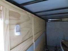 2019 ROCK SOLID CARGO ENCLOSED TRAILER, 7 ft. wide x 16 ft. long, approx. 6 ft tall inside, no leaks, excellent condition, VIN  7H2BE1625KD008183