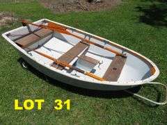 8 foot SAILING DINGY with OARS