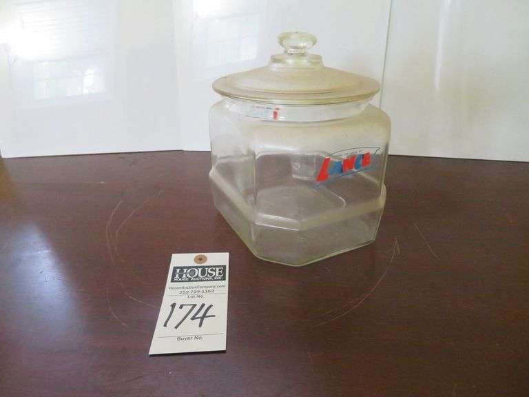 LANCE Jar with glass lid, approx. 7" tall image