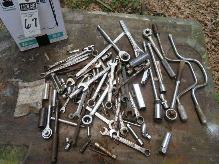 Large assortment of wrenches and mechanic tools image