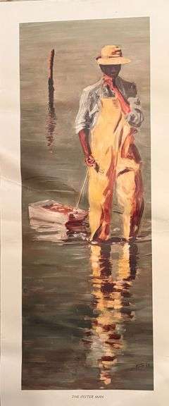 "The Oyster Man" unframed print by  Dot Hooks, 1963 image