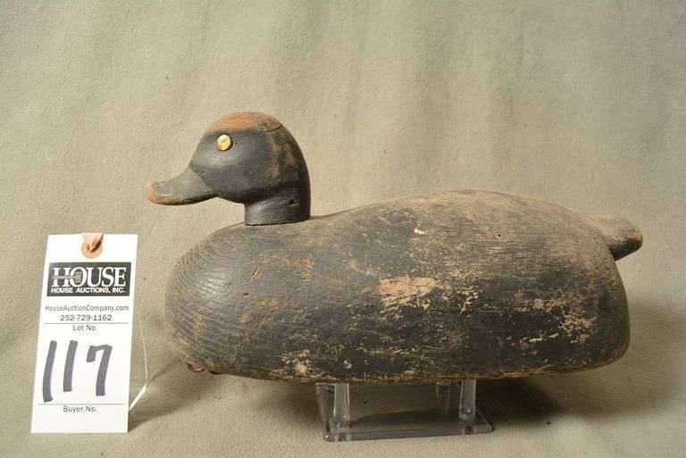 Scaup Drake by unknown maker, interesting folky decoy image