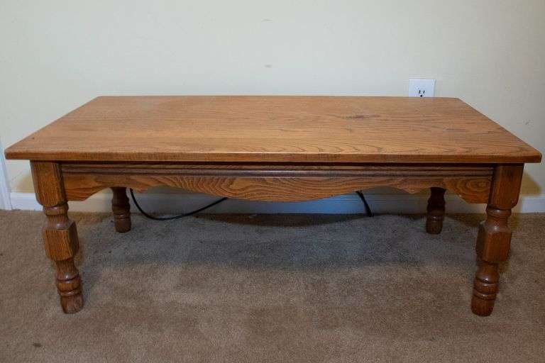 Oak Coffee Table, approx. 40"L x 20"D x 15"H image