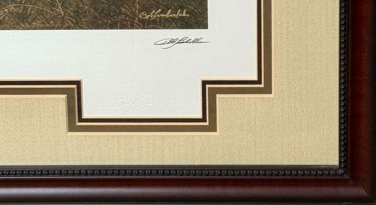 BOB TIMBERLAKE "First In Flight" 1st Signed Only Reproduction with Certificate of Authenticity, custom frame and matt image