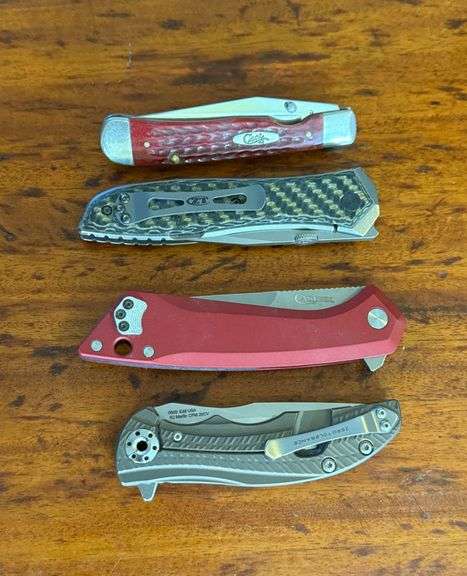 4 Pocketknives, at least TWO are CASE Brand, NO cases with knives image