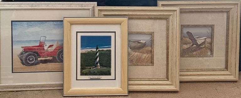 5 Coastal framed pictures image