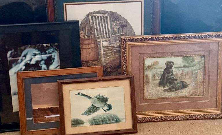 Hunting framed pictures image