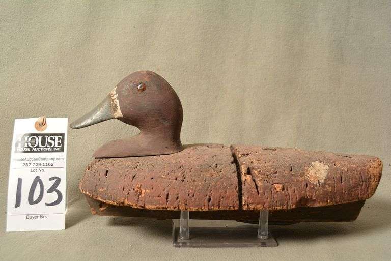 Scaup Hen, cork, by unknown maker, Long Island, NY image