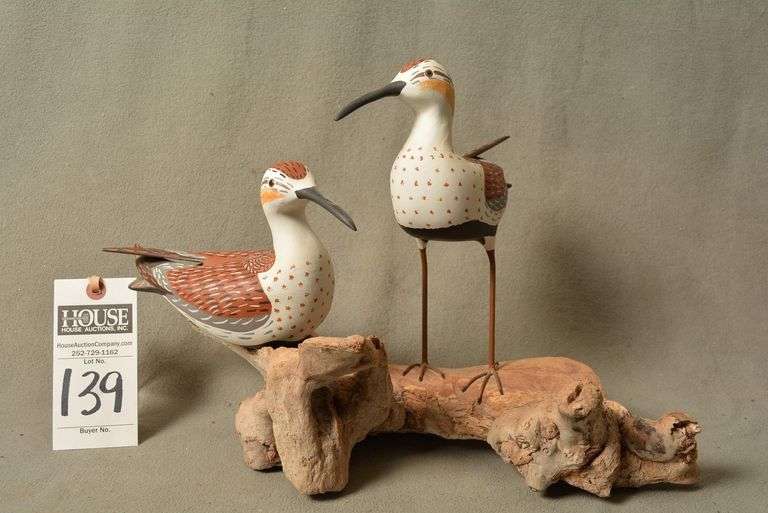 Two Plovers on Driftwood by Homer Fulcher image