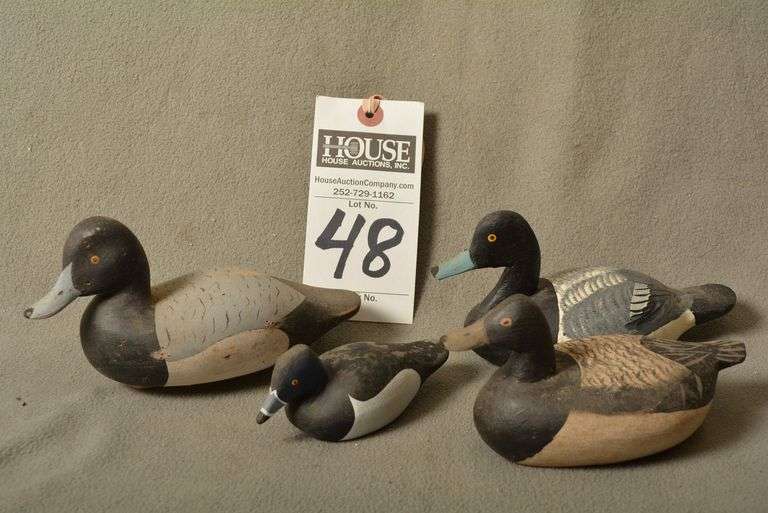 Mini Scaup Drake by Wayne Davis, Mini Scaup Drake by Bud Coppedge, Mini Ringneck Drake by Brother Gaskill, and Mini Scaup Drake by Jess Urie image