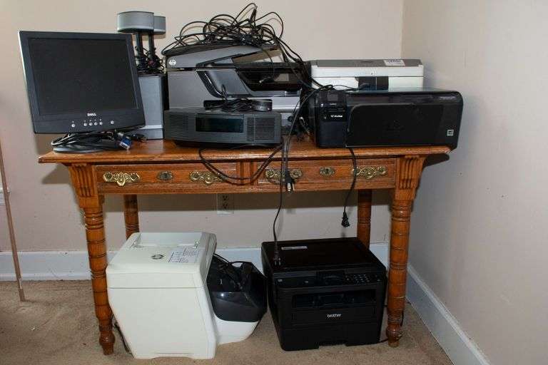OFFICE JET PRO Model 8725 All in one copier, OFFICE JET PRO Model 8600 Plus, Photo Smart Model C4780, LEXMARK Copier Ser #72MB87C, BROTHER HL-L2395DW Printer, BOSE Wave Radio-CD with 3 speakers image