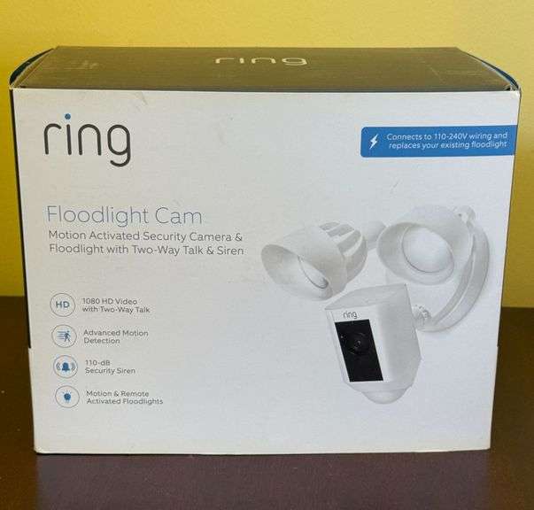 RING Flood Light Cam, NIB, Never opened image