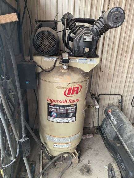 Ingersoll Rand Industrial Two Stage Air Compressor, 80 Gallon