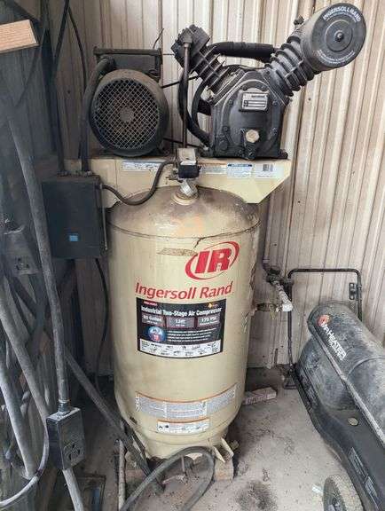 Ingersoll Rand Industrial Two Stage Air Compressor, 80 Gallon