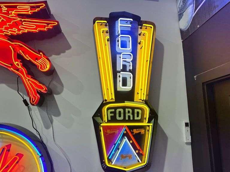 HUGE Neon "Ford".  5' Tall can sign image