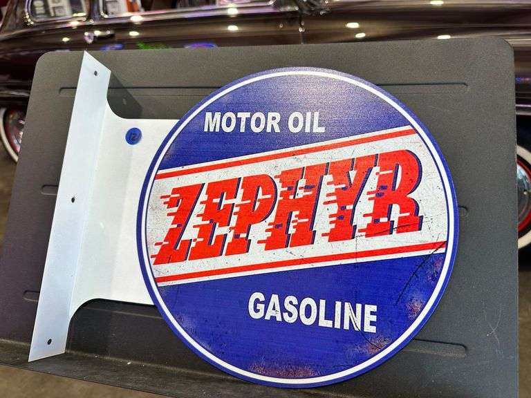 Metal double sided flange sign - Zephyr image