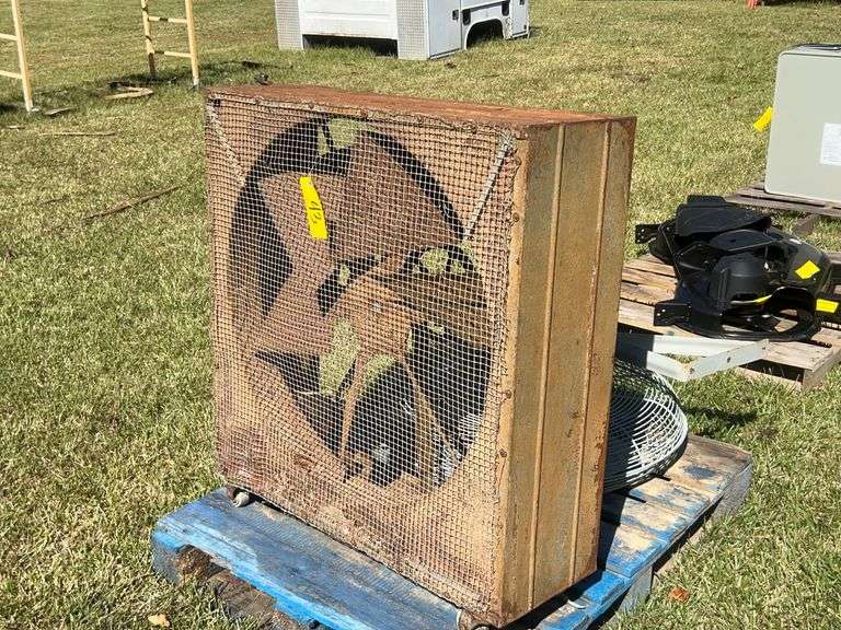 Lot - (1) Industrial Fan and (1) Dayton Oscillating Fan image