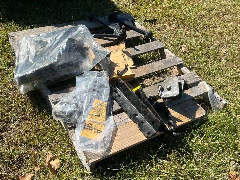 Lot - Assorted Towing Components - Brackets, Ball Joints, and More image