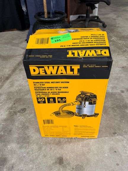 Dewalt 8-Gal Stainless Steel Wet/Dry Vacuum image