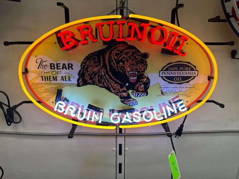 NEON "Bruinoil" sign, over 24" image